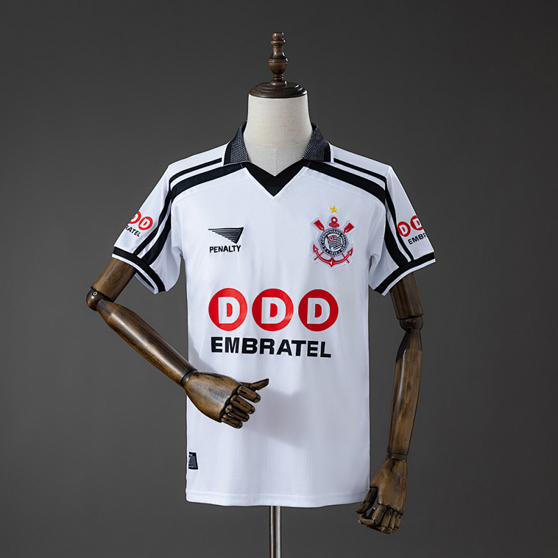 Camiseta retro de local del Corinthians 98-99, tallas S-XXL